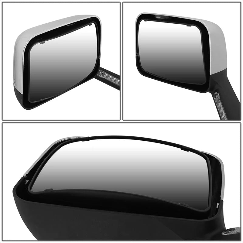 Performance Series Side Hood Mirrors (Chrome) 18-22 International MV607, RH613, HV507, LT625