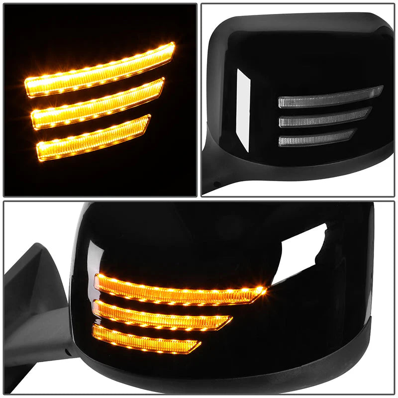Performance Series Side Hood Mirrors (Black) 18-22 International MV607, RH613, HV507, LT625