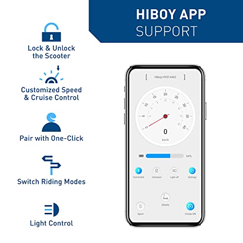 2026 Hiboy S2 Pro Folding Electric Scooter, 500W Motor, 10" Solid Tires