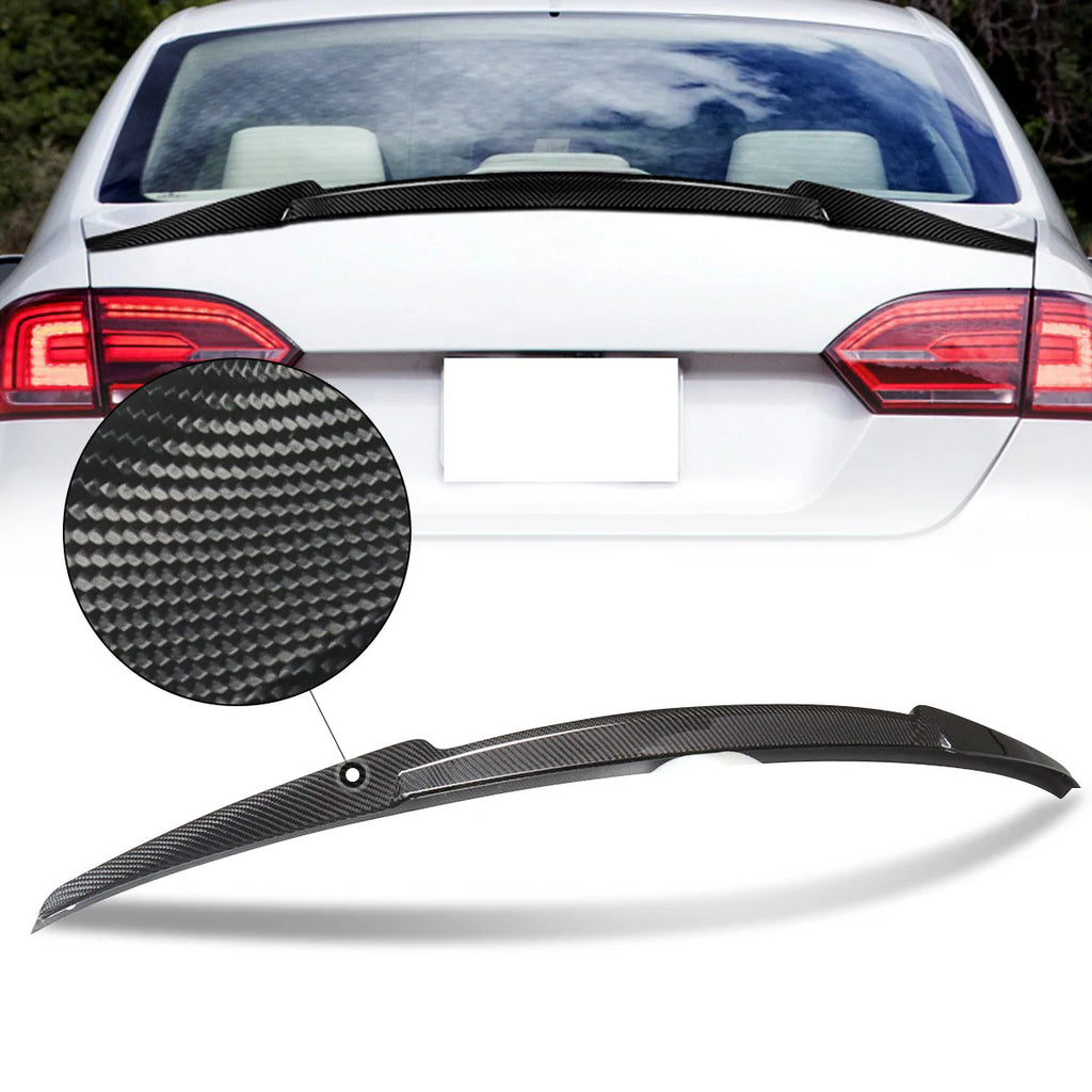 V-Style Carbon Fiber Rear Trunk Lid Spoiler 11-18 Volkswagen Jetta