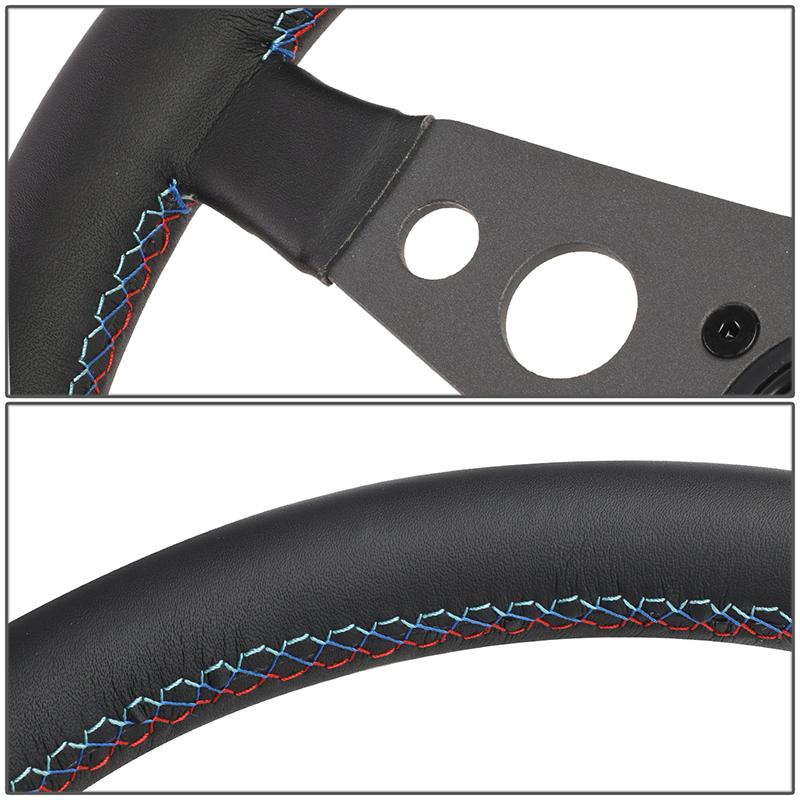 350mm M Stitching Style Aluminum Steering Wheel Universal