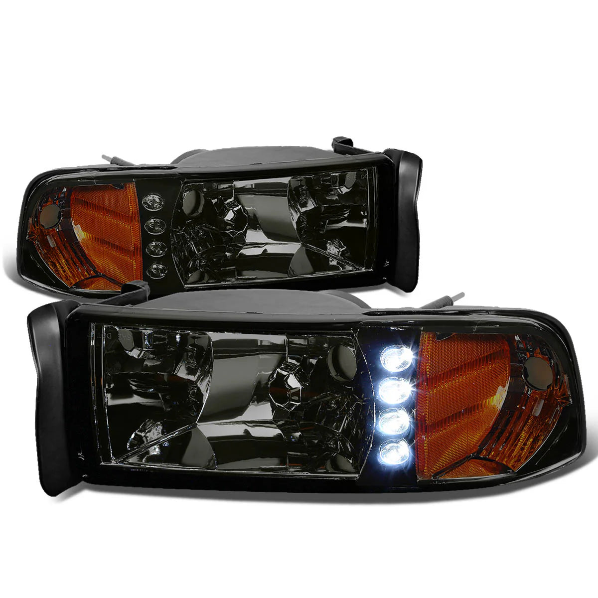 LED DRL Headlights 94-02 Dodge Ram 1500 2500 3500