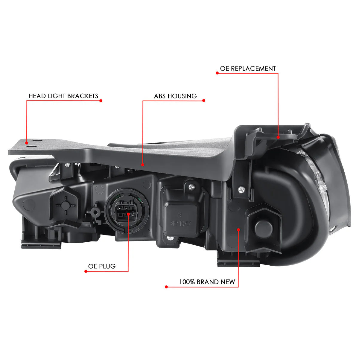 Factory Style LED DRL Headlight (Right) 19-20 Hyundai Santa Fe