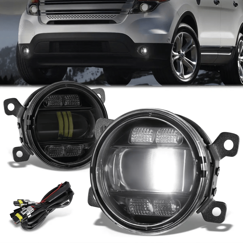 LED Projector Fog Lights w/ Wiring Harnesses 05-22 Ford Ranger, 12-14 Acura TL Honda CR-V
