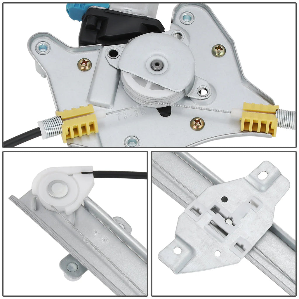 00-05 Hyundai Accent Power Window Regulator w/Motor - Rear Right Passenger Side