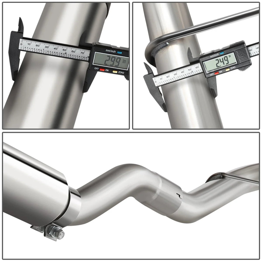 Cat-Back Exhaust System w/4 in. OD Muffler Tip 04-08 Ford F150 06-08 Lincoln Mark LT 4.6L 5.4L
