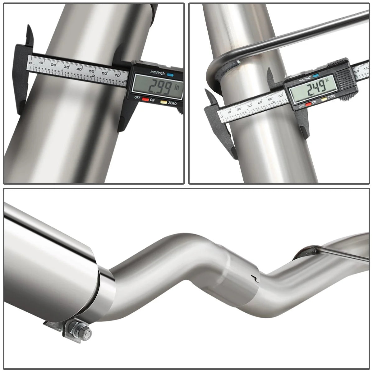 Cat-Back Exhaust System w/4 in. OD Muffler Tip 04-08 Ford F150 06-08 Lincoln Mark LT 4.6L 5.4L