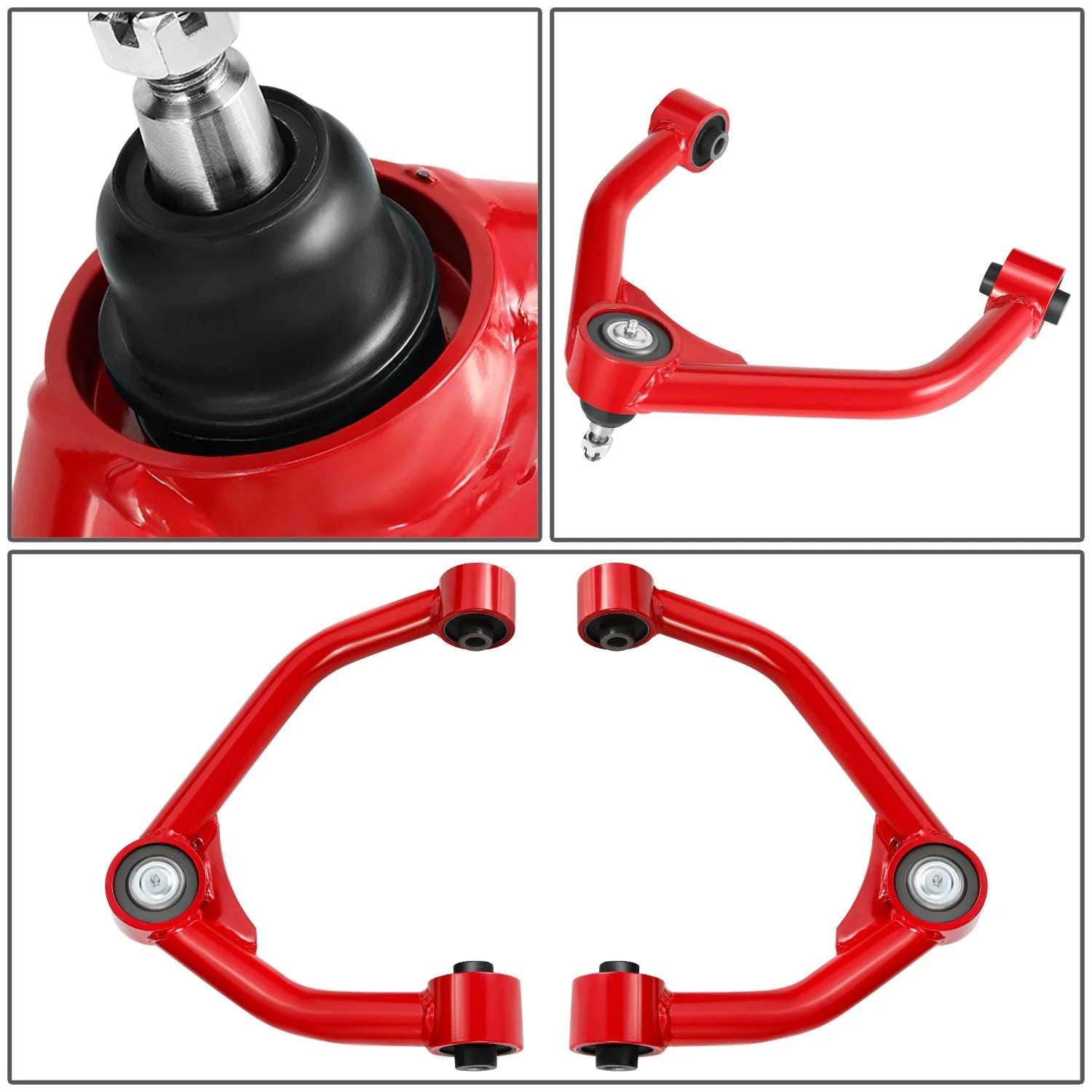 15-22 Chevrolet Colorado GMC Canyon 2-4 in. Lifted Front Upper Control Arms (Red)
