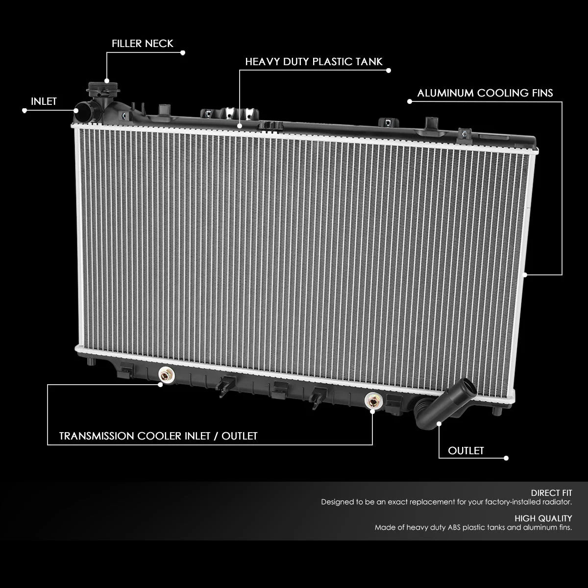 13473 Replacement Radiator 12-17 Chevy Caprice, 14-17 SS AT