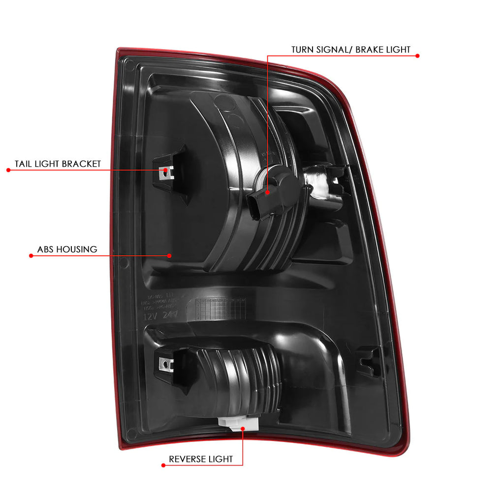 Tail Lights (Chrome) 09-10 Dodge Ram, 11-22 Ram 1500-3500