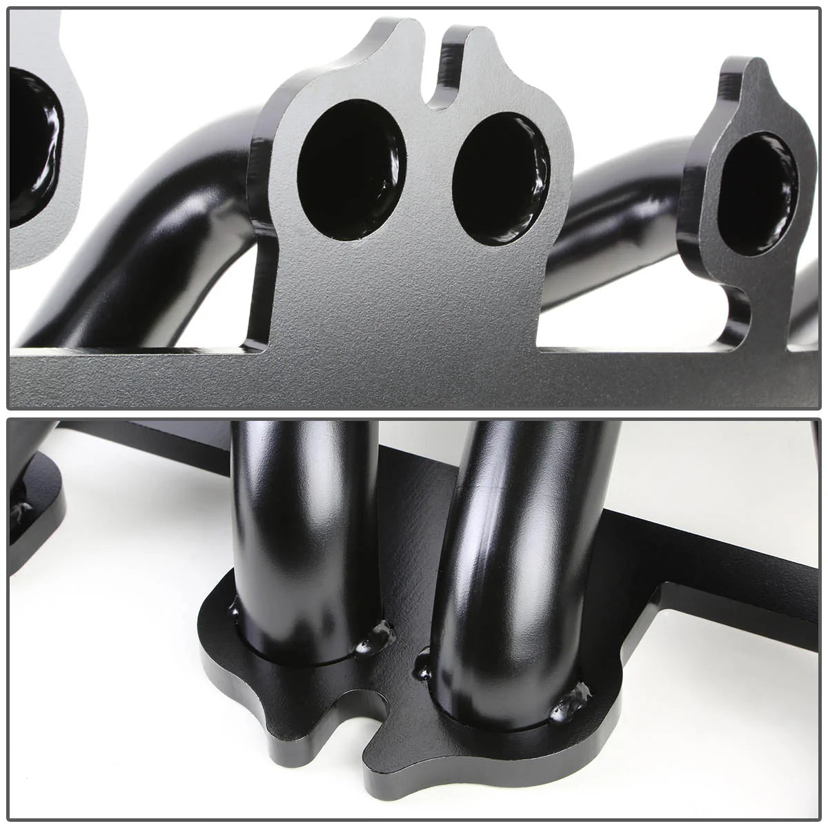 91-99 Jeep Wrangler Grand Cherokee YJ XJ ZJ 4.0L 6-2-1 Exhaust Header - Stainless Steel - Black