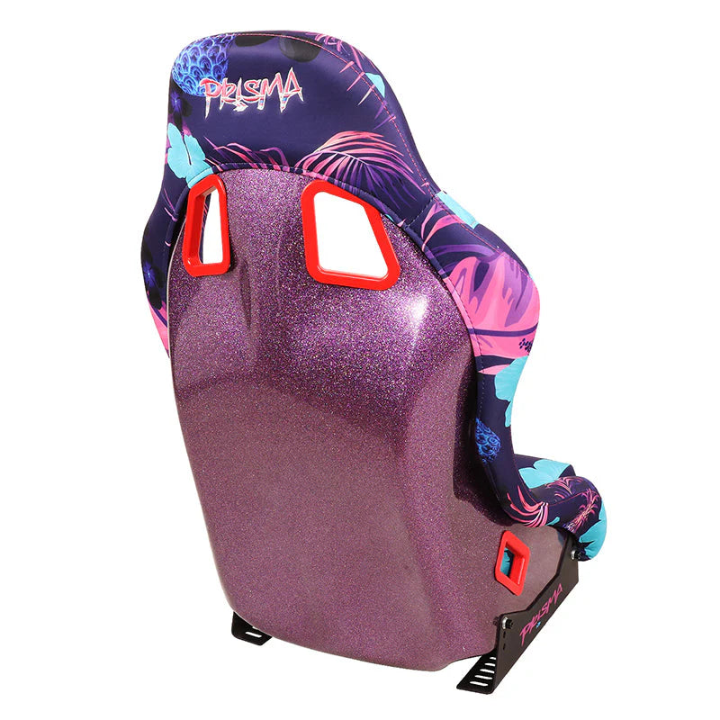Vegan Satin Fixed Back Racing Bucket Seat Universal