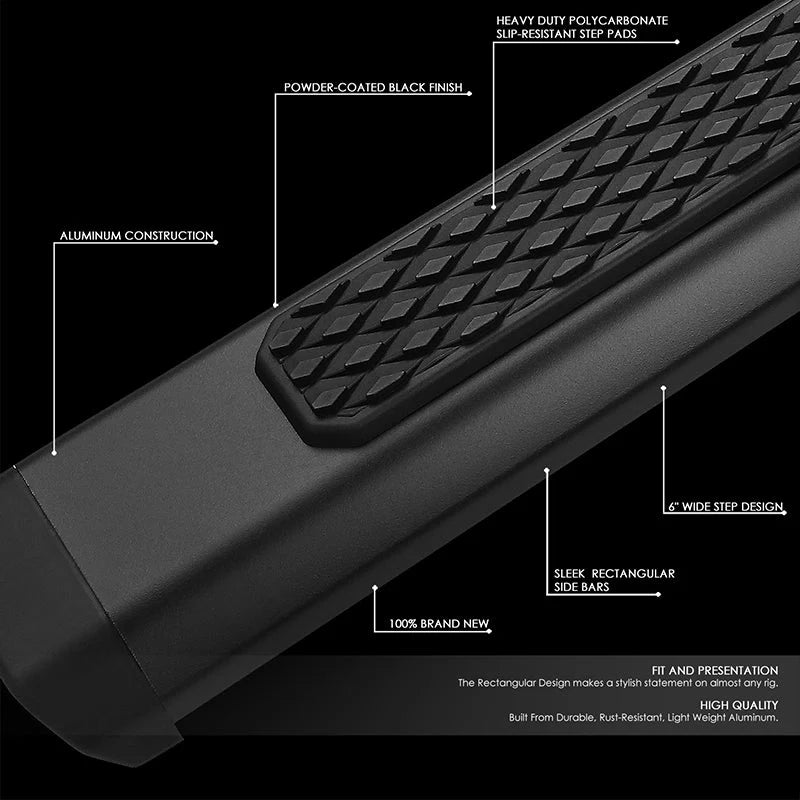 6 in. Wide Tubular Step Bar 07-18 Jeep Wrangler JK