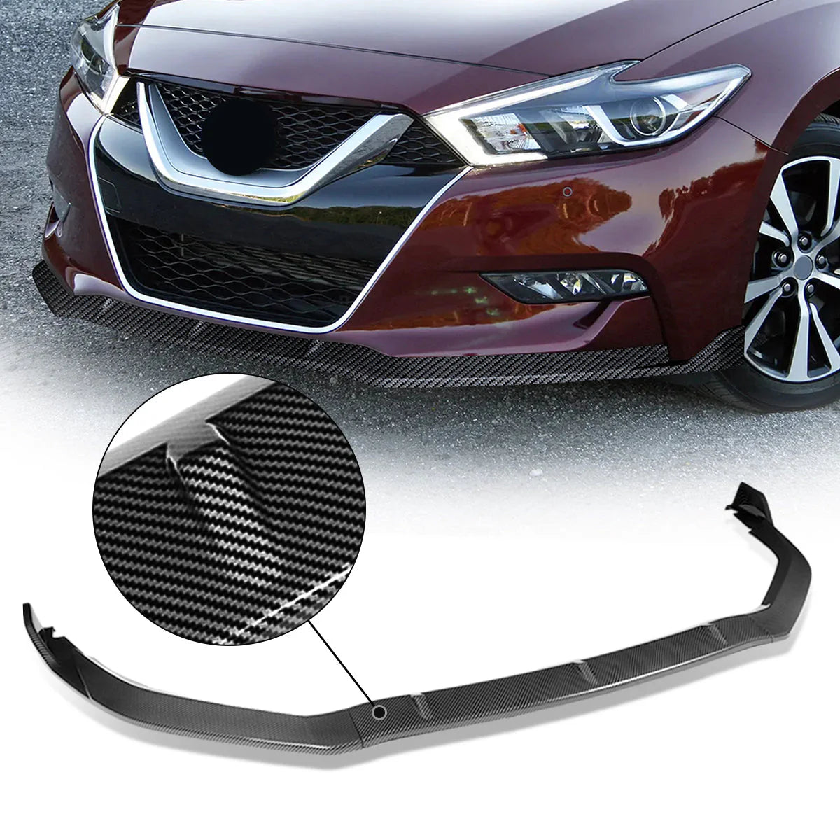 GT-Style Front Bumper Lip 16-18 Nissan Maxima