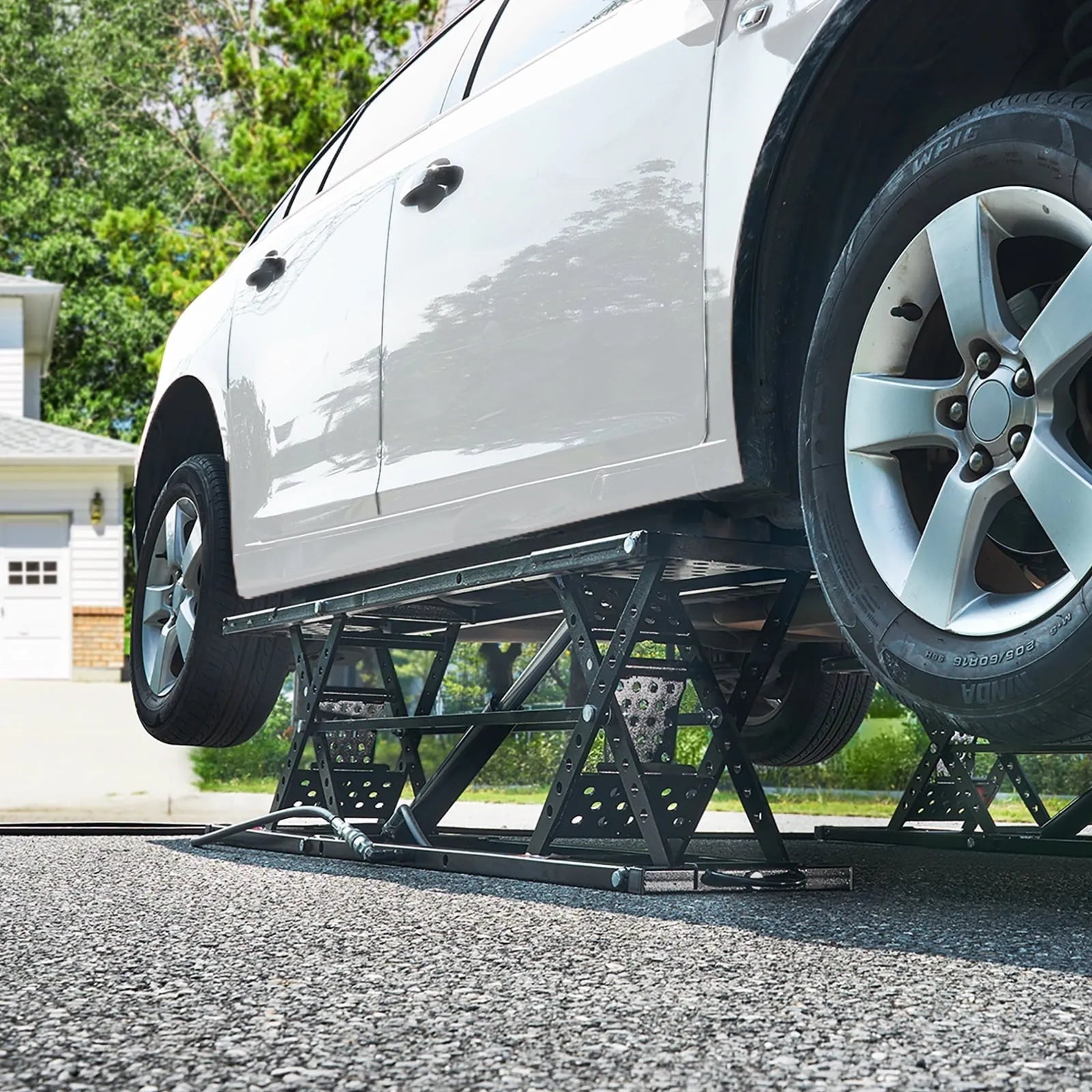 2026 Portable Car Lift 5000 LBS Automatic Car Lift System Jack for Home Garage