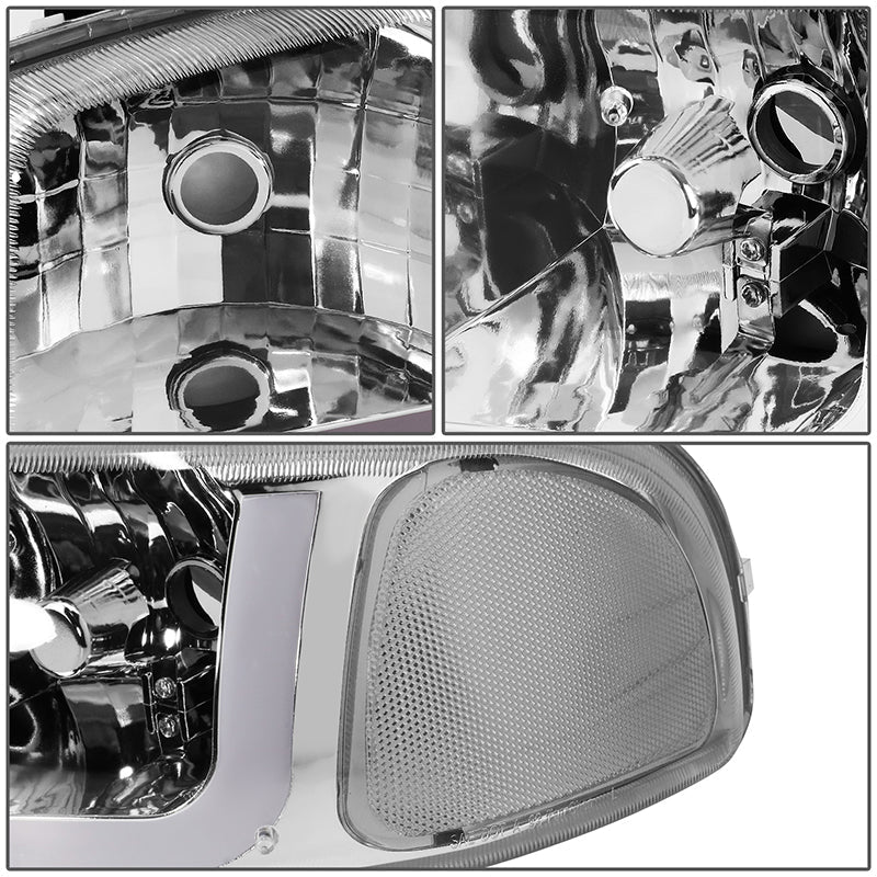 LED DRL Switchback Headlights 01-06 GMC Yukon Sierra 1500 Denali