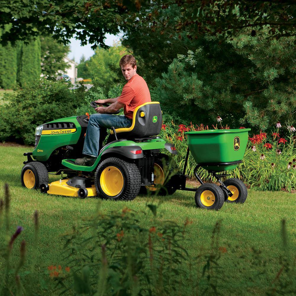 2026 175 lb Tow-Behind Broadcast Spreader, Rustproof Poly Hopper, Universal Fit