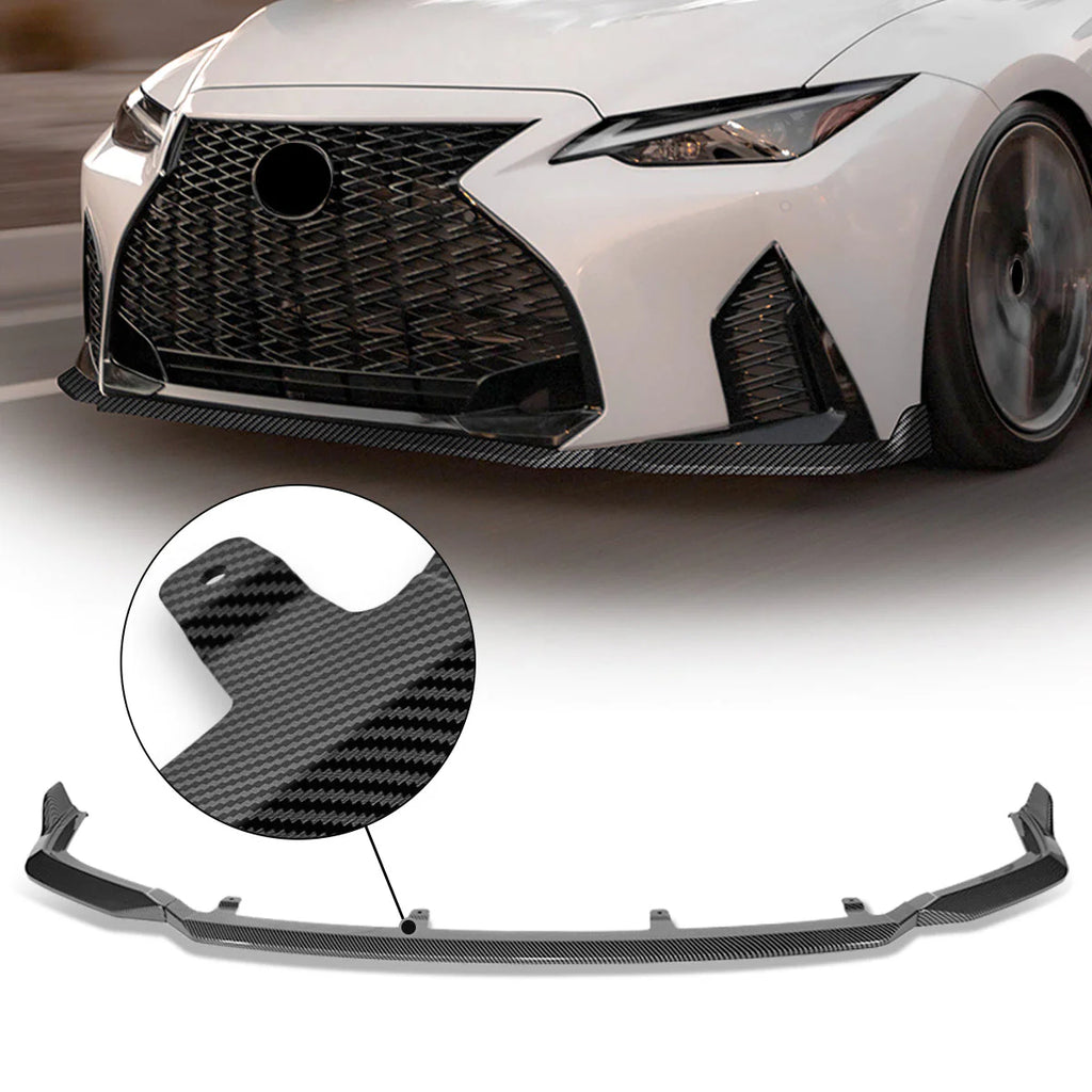 V-Style Front Bumper Lip 21-22 Lexus IS350 IS500