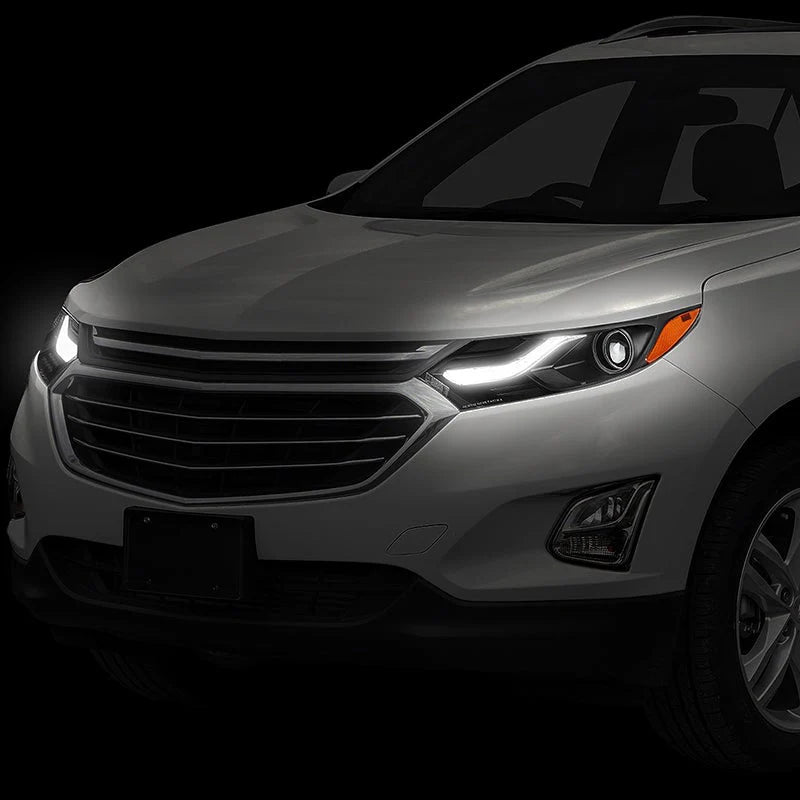 LED DRL Projector Headlights 18-21 Chevy Equinox