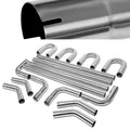 16Pcs 2.25 in. OD Custom Exhaust Tubing Mandrel Bend Straight U-Bend Pipes