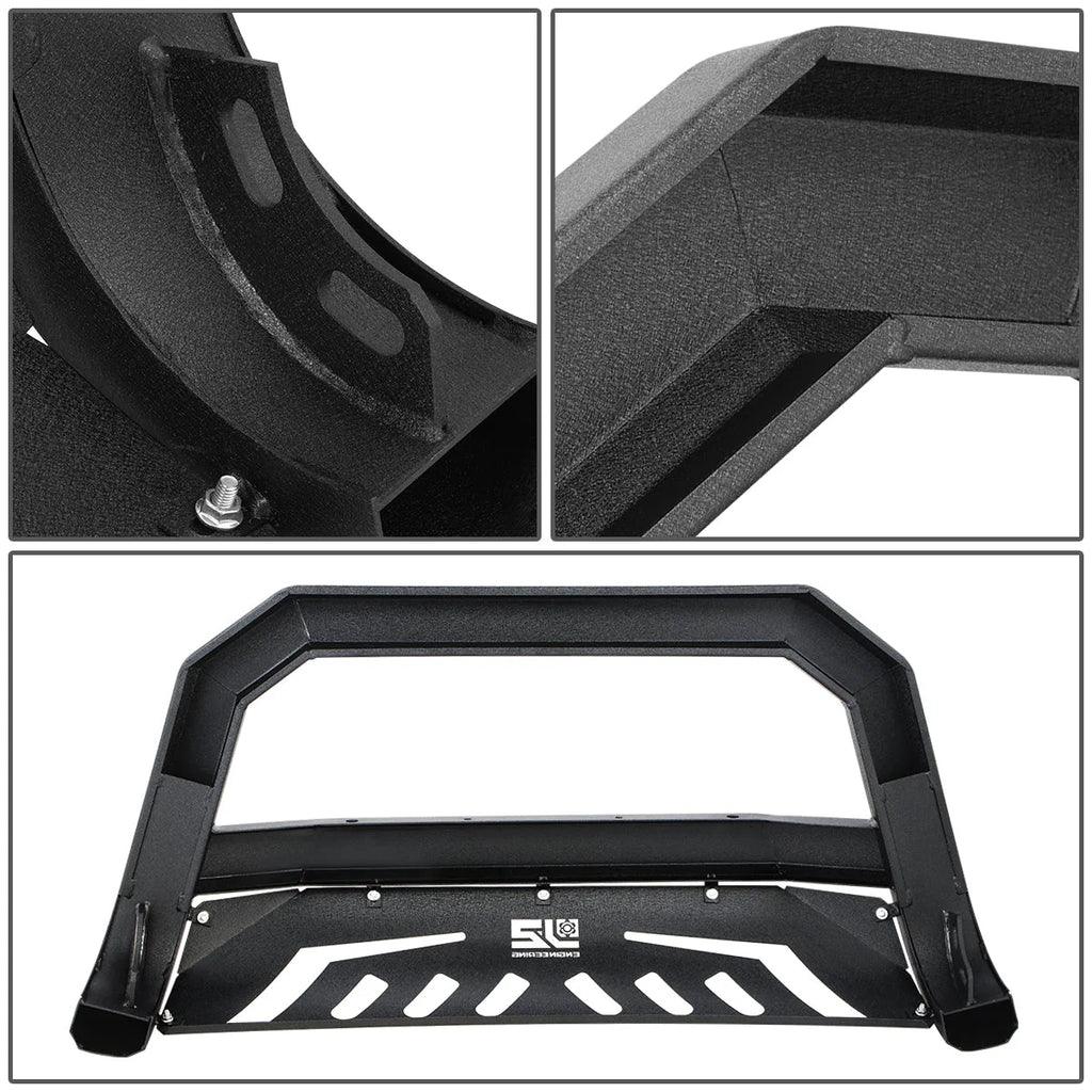09-22 Ram 1500 (Classic) Diagonal Slat Front Bumper Grille Guard - Carbon Steel