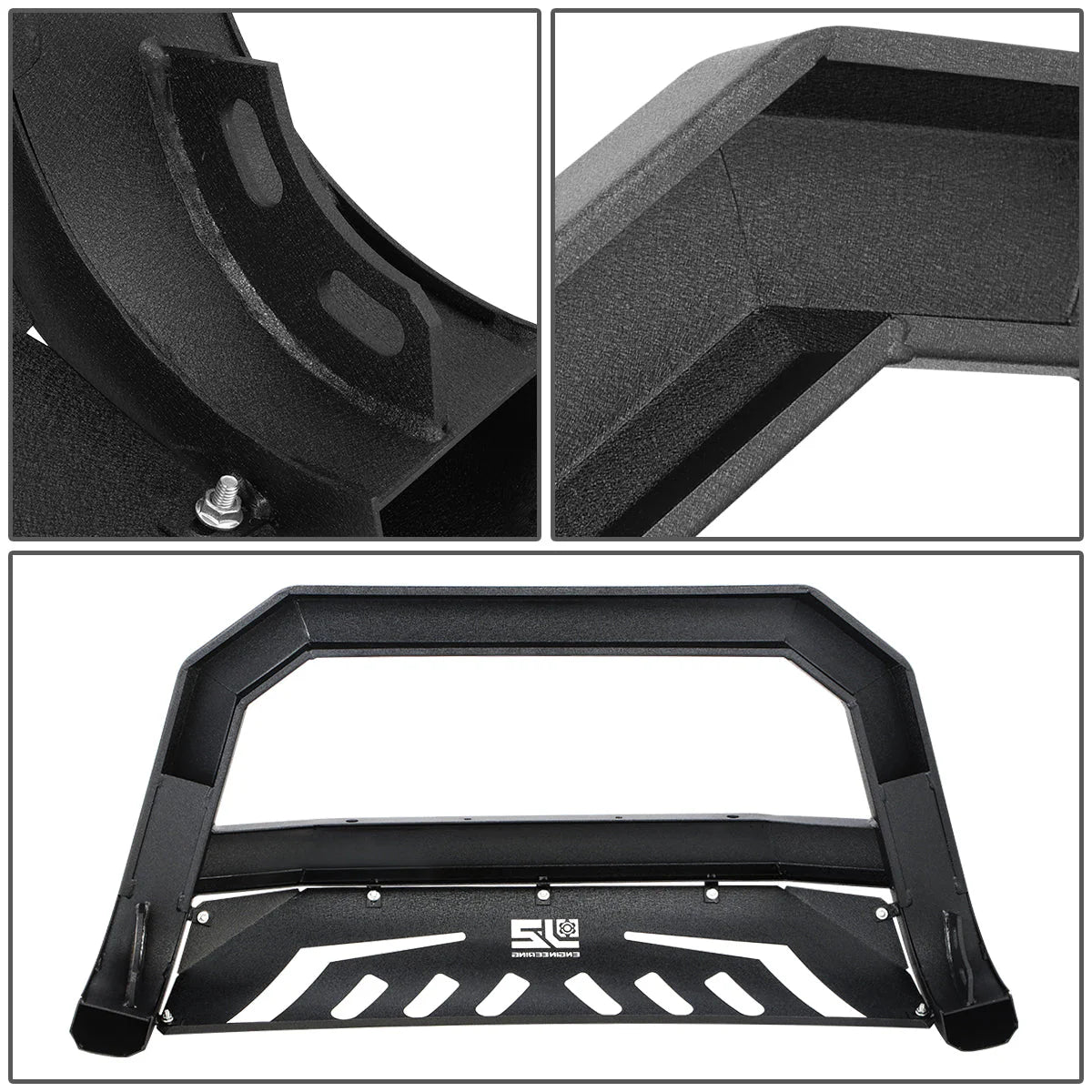 09-22 Ram 1500 (Classic) Diagonal Slat Front Bumper Grille Guard - Carbon Steel