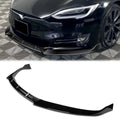 STP-Style Front Bumper Lip 16-20 Tesla Model S