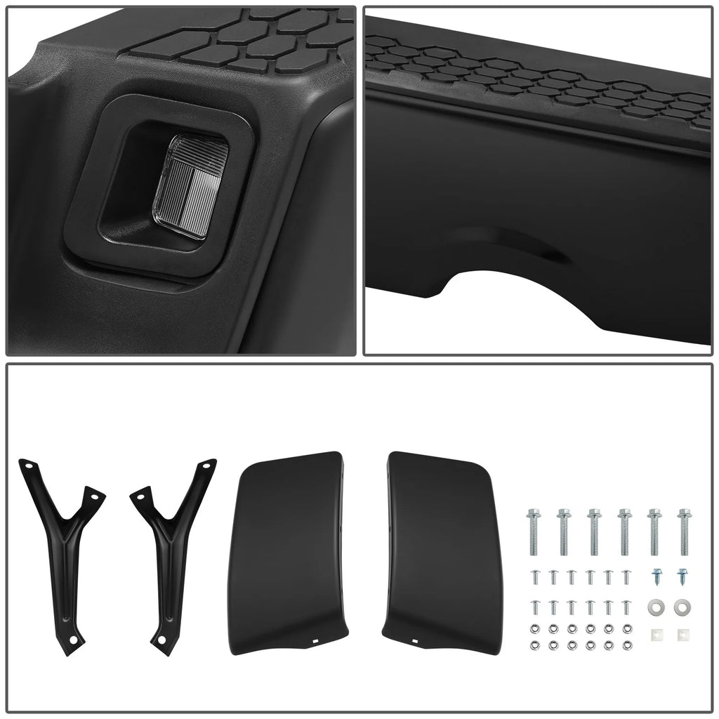Modular Style Rear Step Bumper w/Dual Exhaust License Plate Lights 09-19 Dodge/Ram 1500 2500 3500