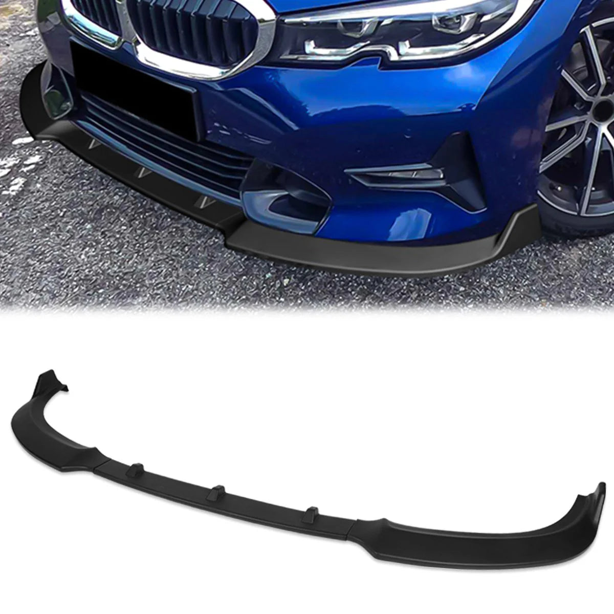 3 Pieces Front Bumper Lip 19-20 BMW 330i, 20-21 320i, 2020 330e