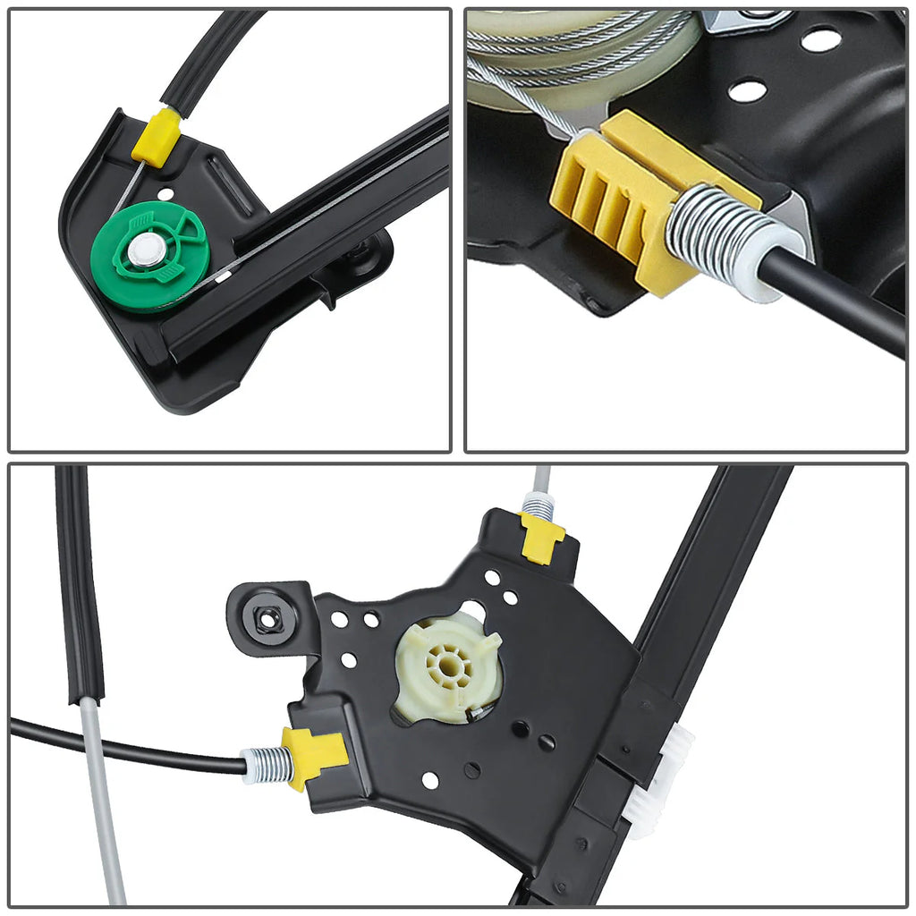 04-08 Ford F150 Lobo Power Extended Cab Window Regulator w/o Motor - Front Right Passenger Side