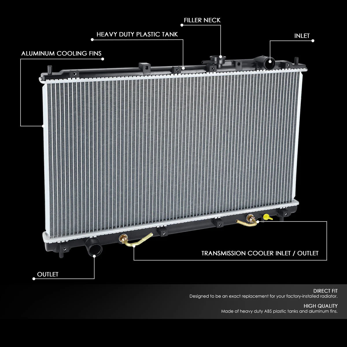 1906 Replacement Radiator 97-04 Mitsubishi Diamante