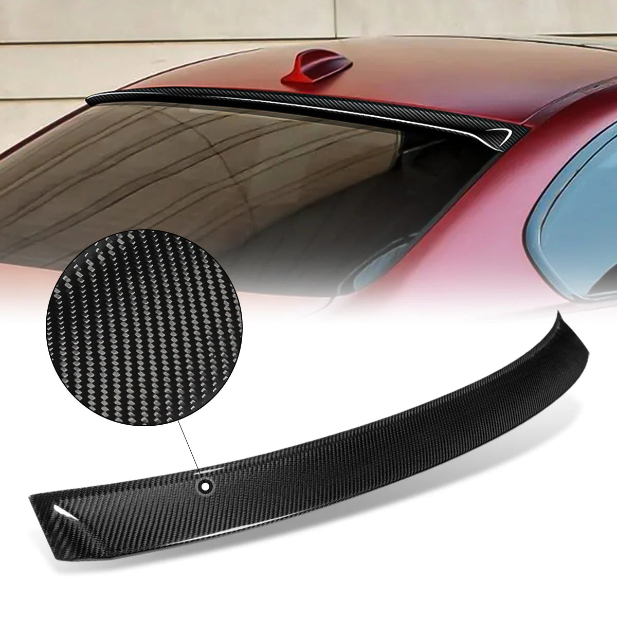 07-13 BMW 3-Series E92 Coupe Rear Window Roof Spoiler - Carbon Fiber