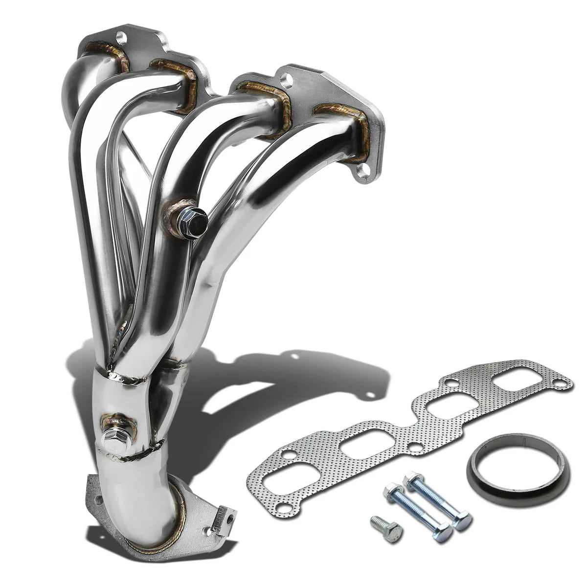 02-06 Nissan Altima 2.5L l4 4-1 Exhaust Header w/O2 Sensor Bungs - Stainless Steel