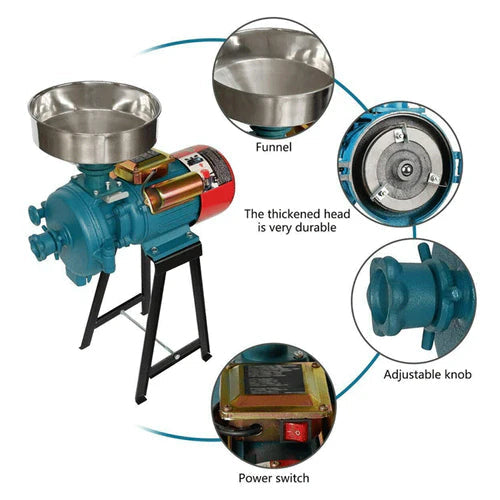 2026 3000W Commercial Electric Corn Wheat Grain Mill Grinder