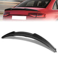 V-Style Carbon Fiber Rear Trunk Lid Spoiler 13-16 Audi A4 Quattro Sedan