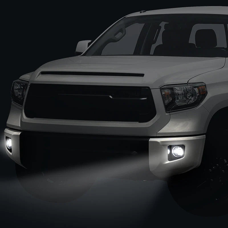 LED Projector Fog Lights w/ Switch Wiring Harnesses 14-21 Toyota Tundra
