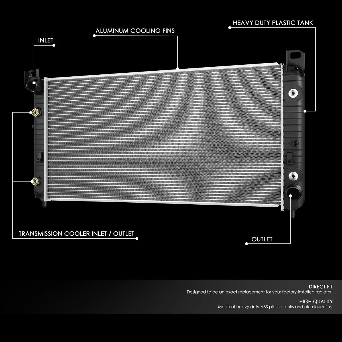 2948 Replacement Radiator 03-06 Chevy Silverado GMC Sierra 2500 HD 3500