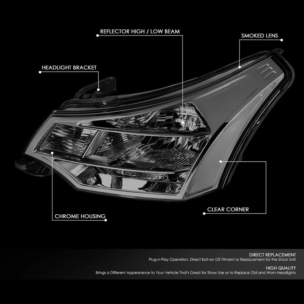 Factory Style Headlights 08-11 Ford Focus