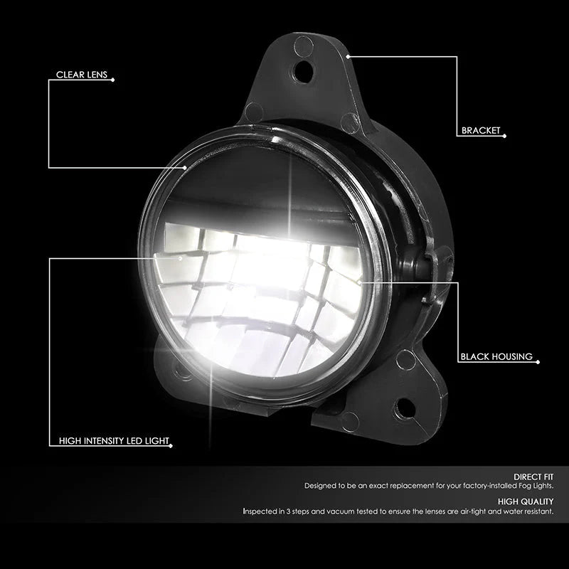LED Clear Lens Fog Lights 18-20 Volvo VNR 300 400 640