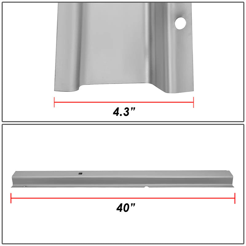 Pair Rear Weld On Rocker Panels 00-05 Ford Excursion Stamped