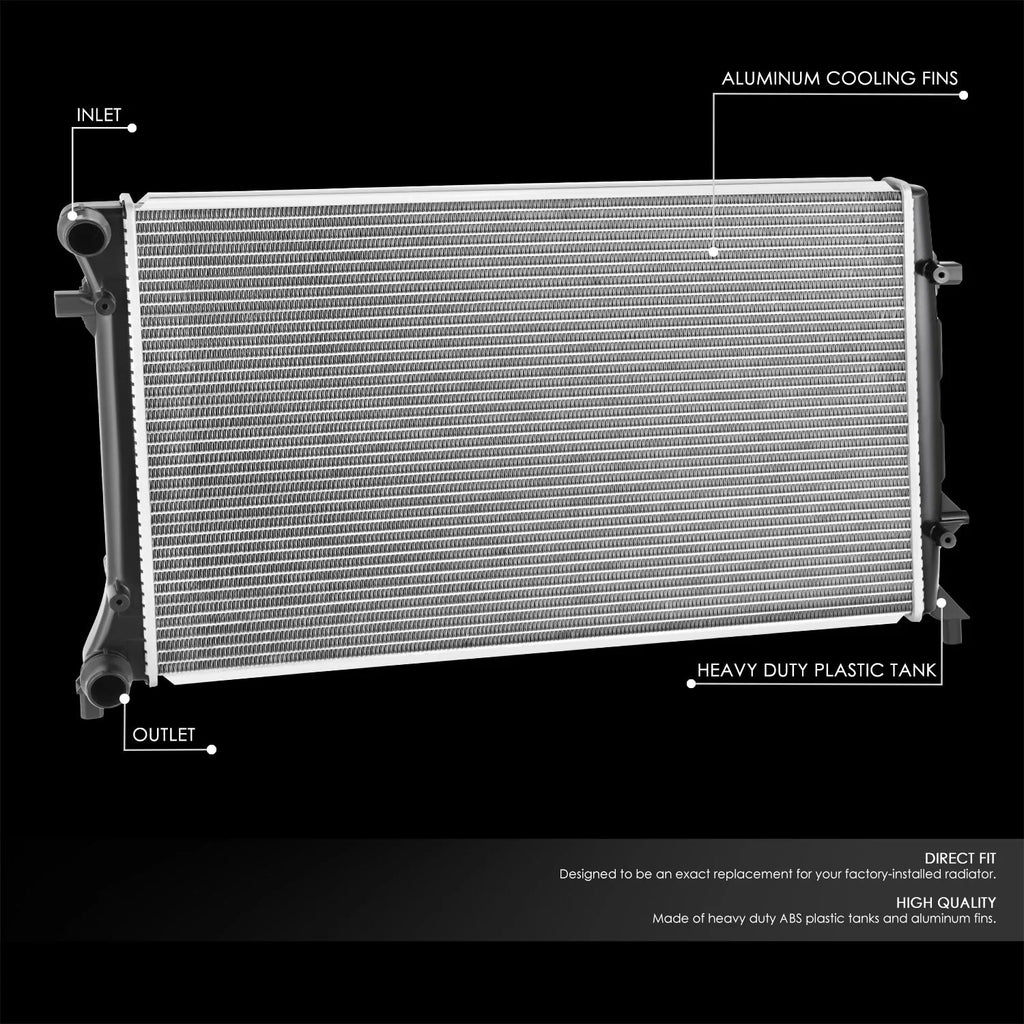 13444 Replacement Radiator 10-14 Volkswagen Golf