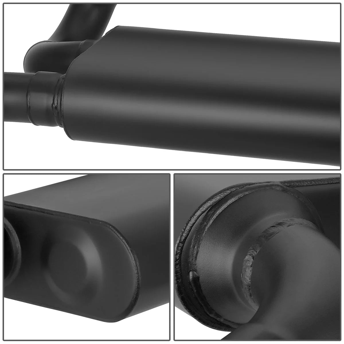 Axle-Back Exhaust System 3.6L w/4 in. OD Stainless Steel Muffler Tip 18-22 Jeep Wrangler JL