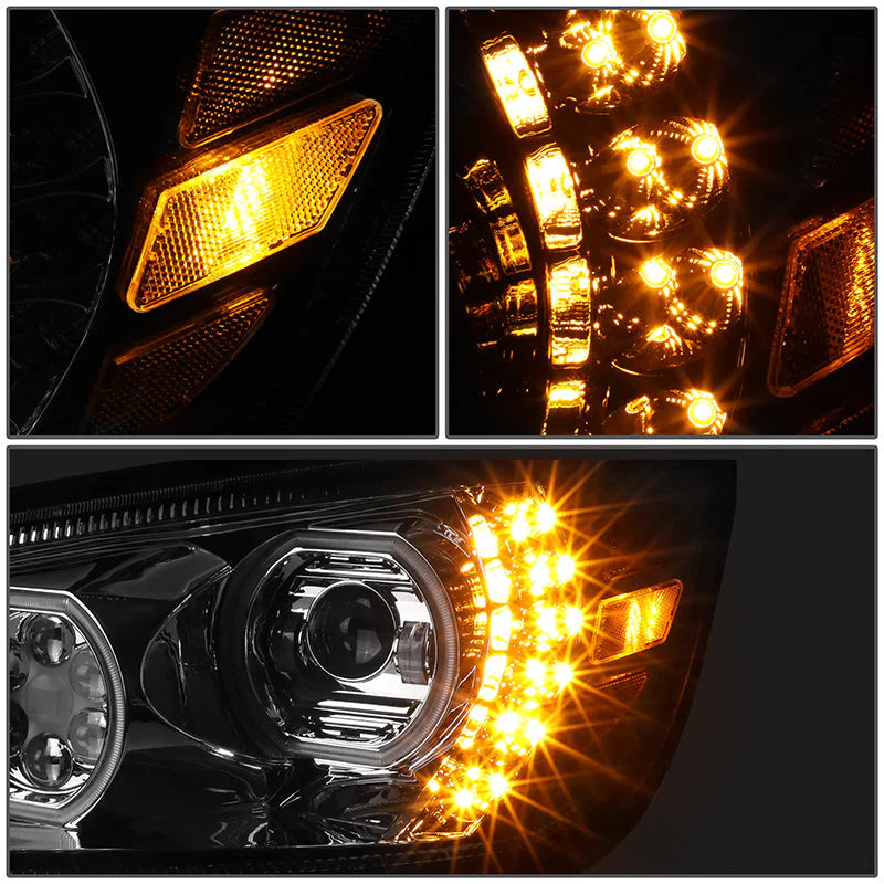 LED DRL Halo Sequential Headlights 06-17 Hino 338 268 258