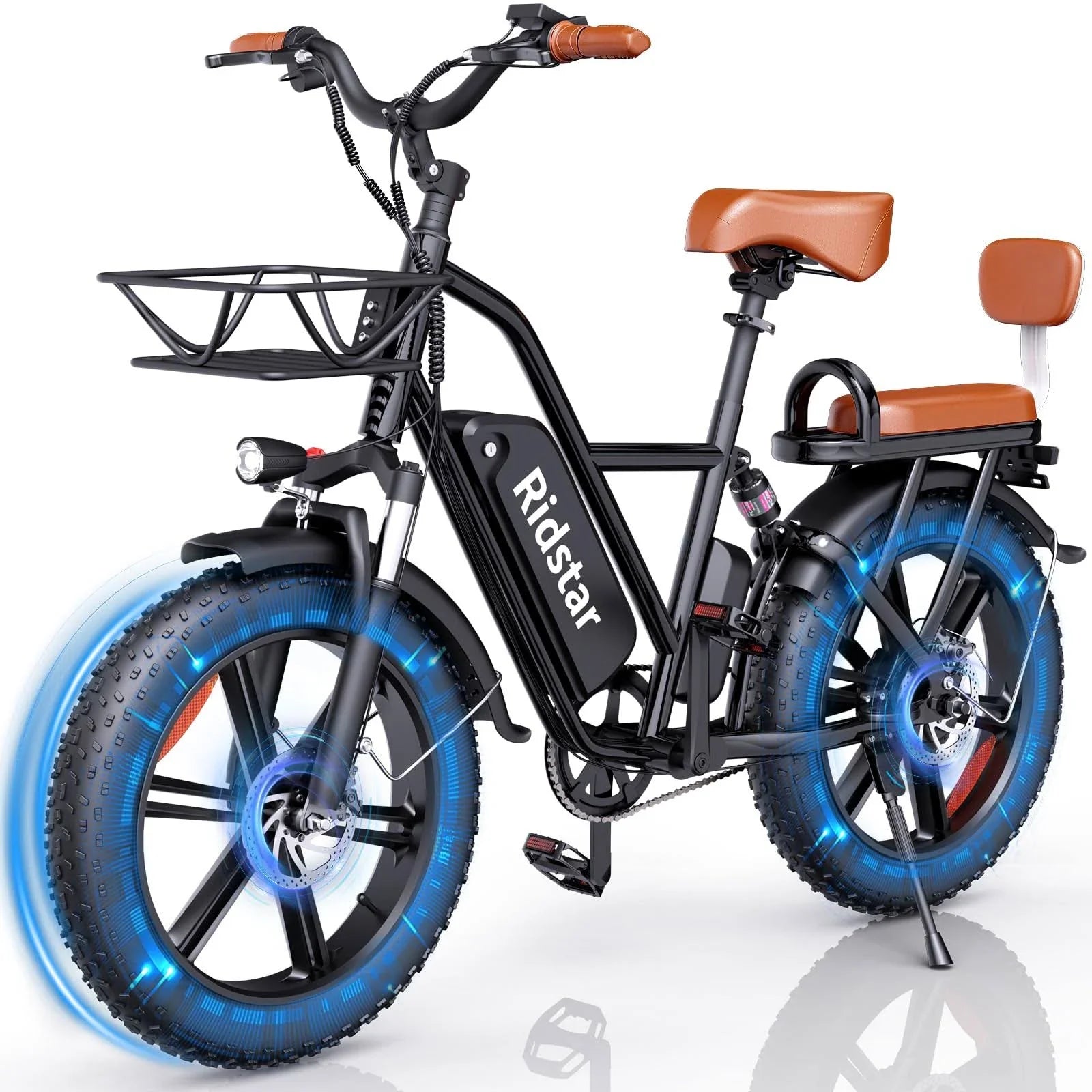 2026 1000W Electric Bike for Adults 48V 15Ah Removable Battery Ebike 20′′ x 4.0 – 1000W
