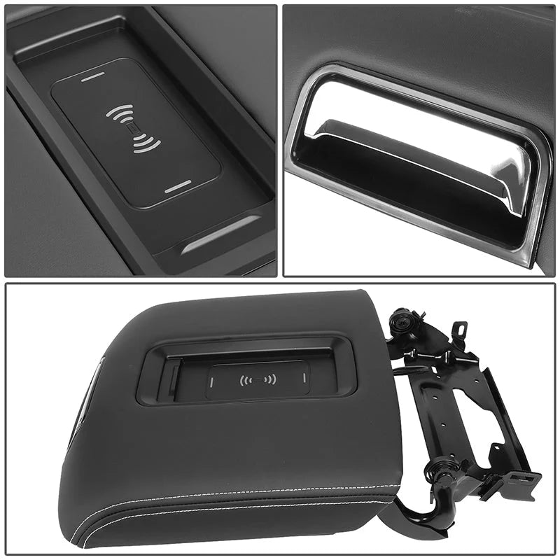 Center Console Lid w/Wireless Charger 15-20 Chevy Suburban / GMC Yukon XL