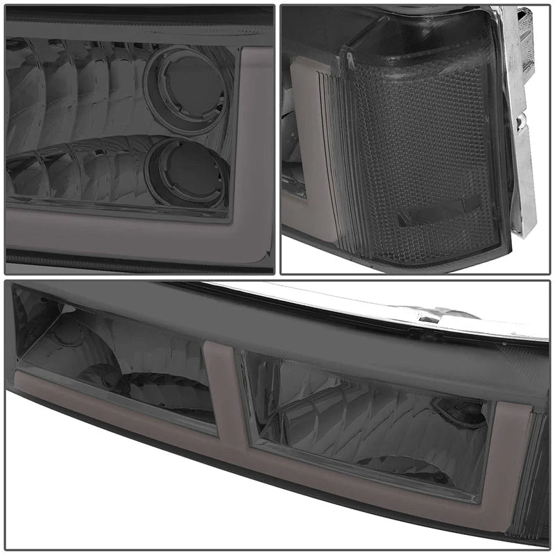 LED DRL Headlights 03-06 Chevy Avalanche Silverado 1500-3500 / HD