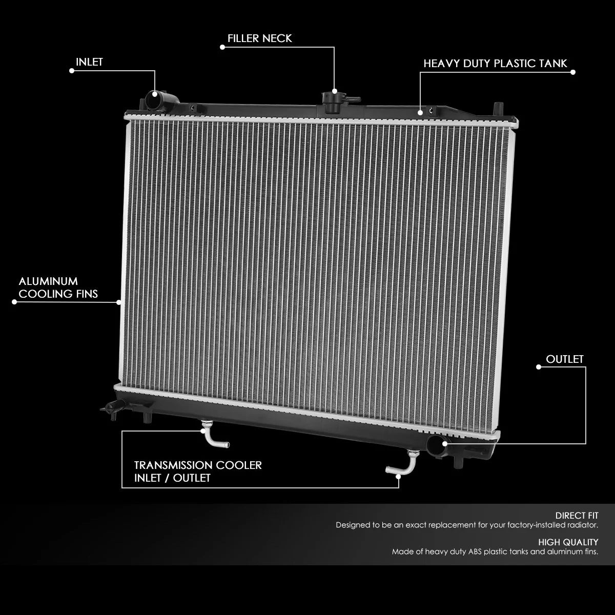 2752 Replacement Radiator 03-06 Mitsubishi Montero