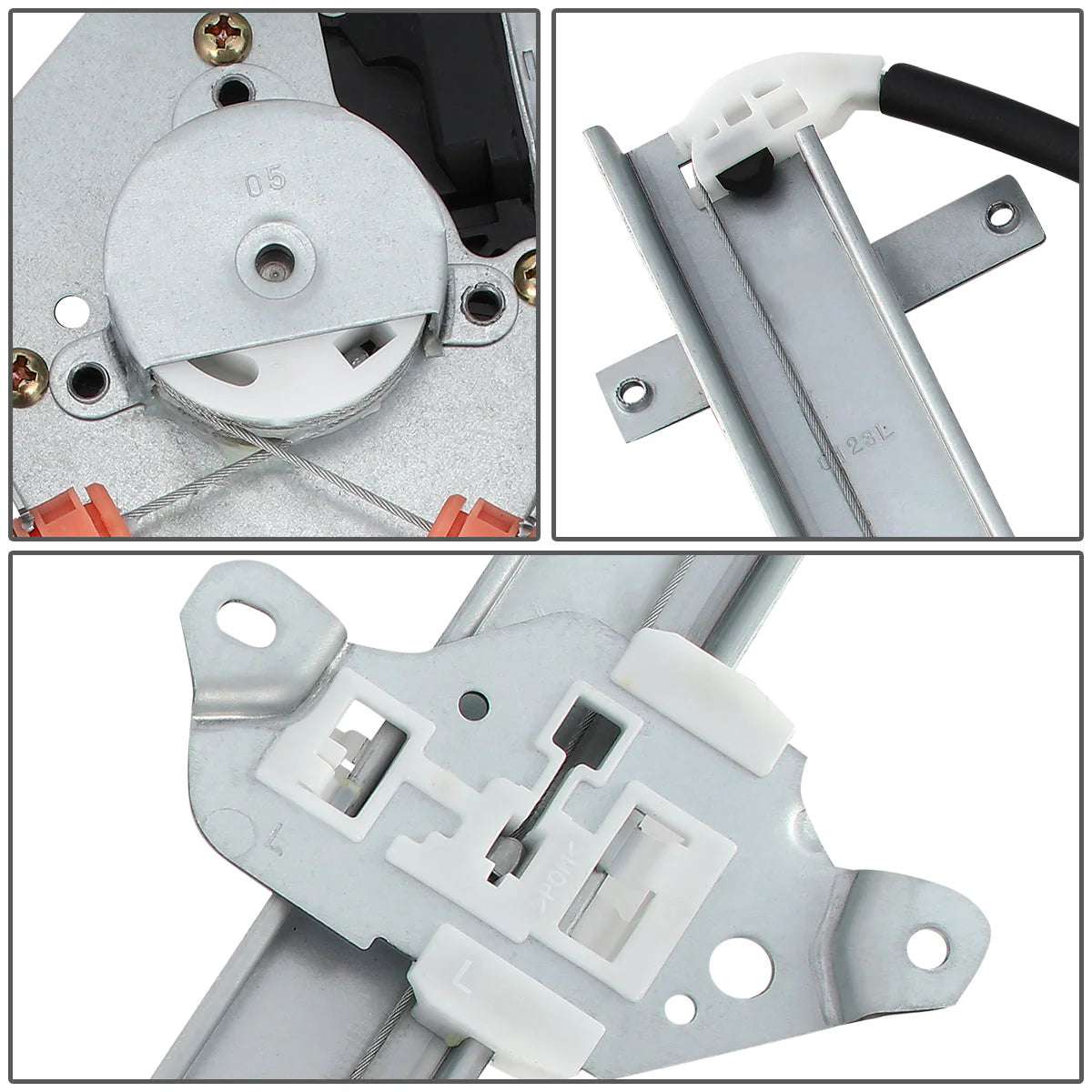 95-99 Nissan Sentra Power Window Regulator w/Motor - Front Left Driver Side