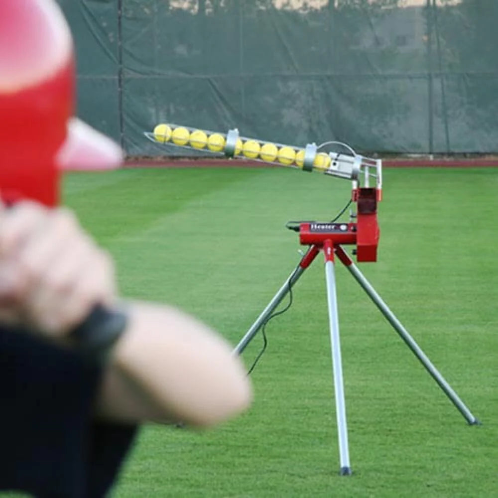 2026 Sports Softball Pitching Machine with 9 Ball Automatic Feeder