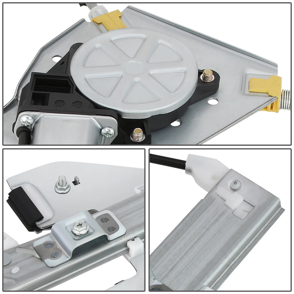 07-13 Chevy Silverado GMC Sierra 1500 2500 3500 Power Window Regulator w/Motor - Rear Right Side